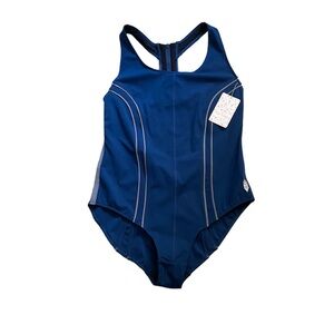 Free People Movement Navy Blue Delta Bodysuit/Swim